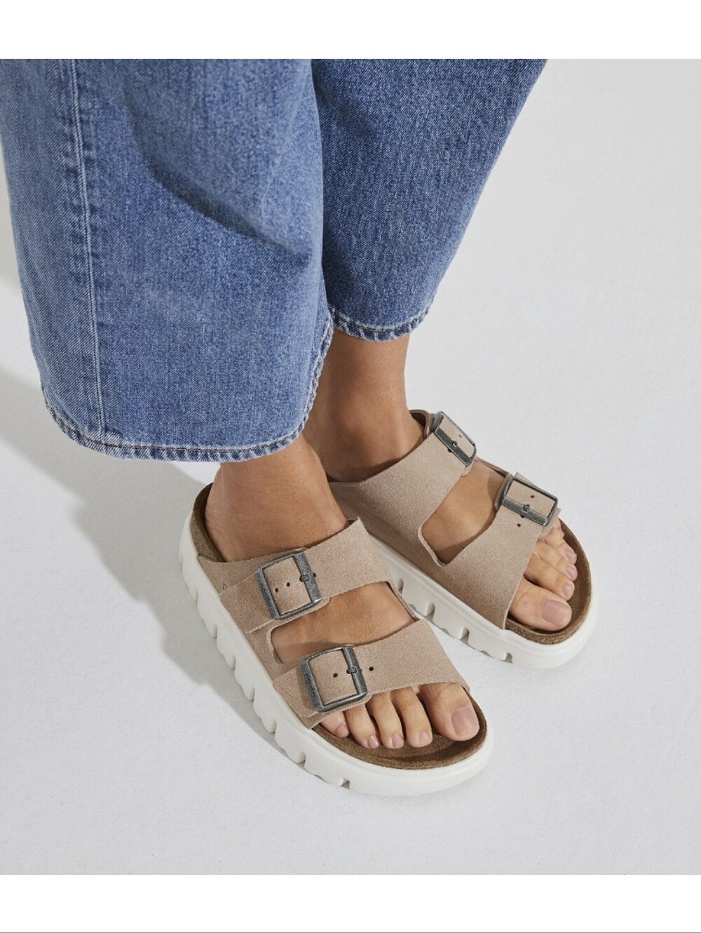 Birkenstock x Papillio Arizona Chunky Sandal Suede Boho Grunge Indie Size 7